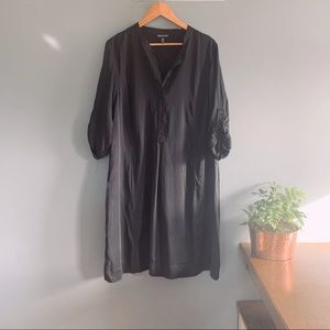 Eileen Fisher Button Front Tencel Shirt Dress XL